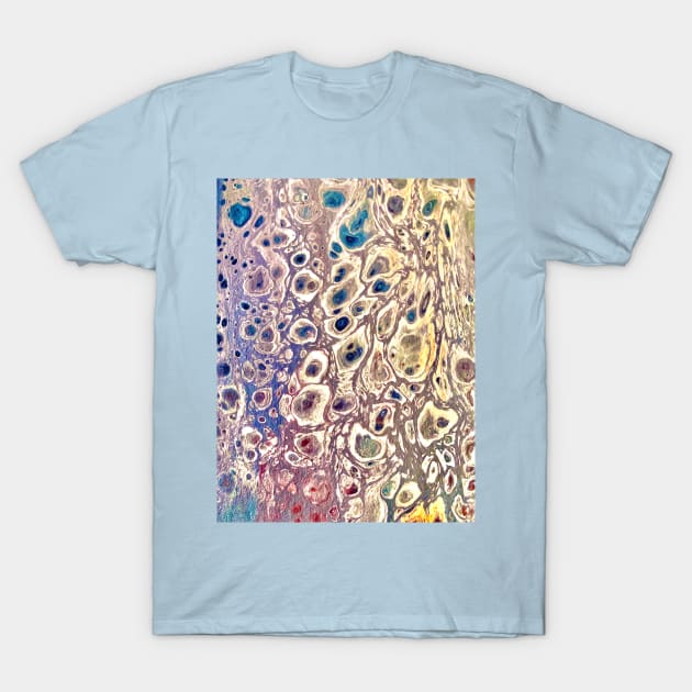 Colorful animal fluid art T-Shirt by baksuart